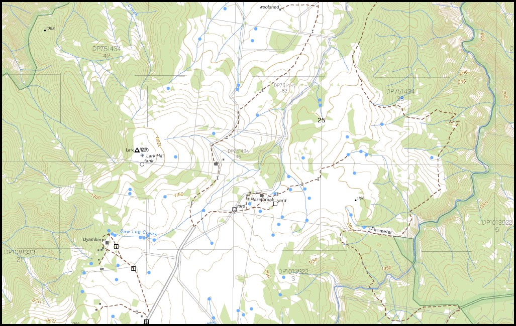 Wards Mistake 1-25,000 NSW Topo Map 9337-4-S - Image 2