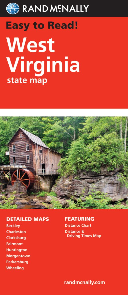West Virginia State Map Rand McNally Maps, Books & Travel Guides