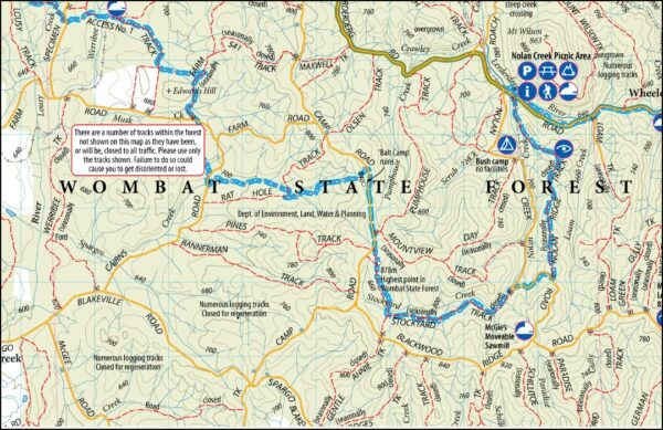 Wombat State Forest 4WD Map Meridian Edition 5 - Image 3