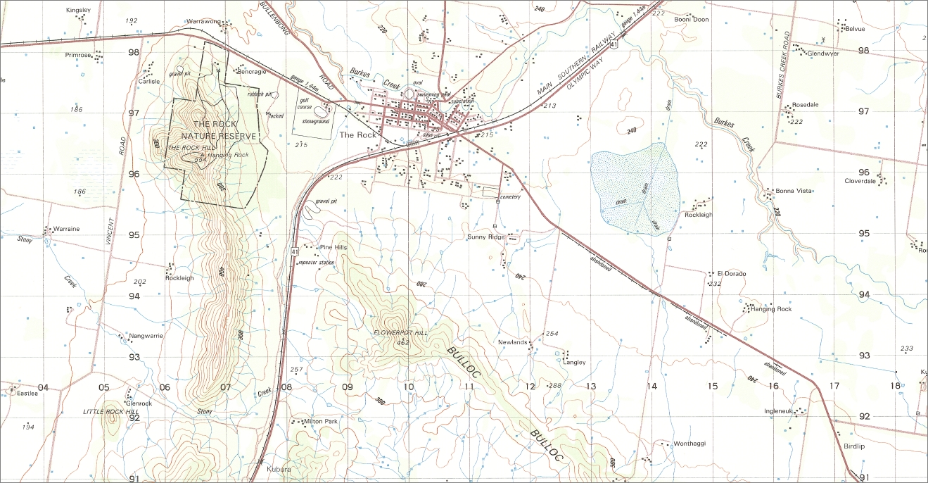Yerong Creek 1-50000 Topographic Map 8327-3 NSW - Image 3