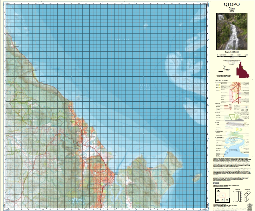 Cairns 1-100,000 Topographic Map 8064 QLD - Image 3