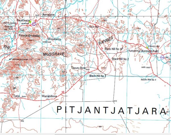 Alberga 1-250,000 Topographic Map GA - Image 2