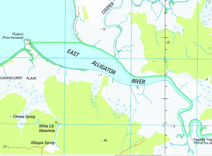 Alligator River 1250,000 Topographic Map Maps, Books & Travel Guides