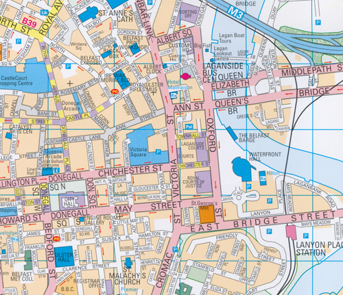 Belfast Pocket Map Collins - Image 2