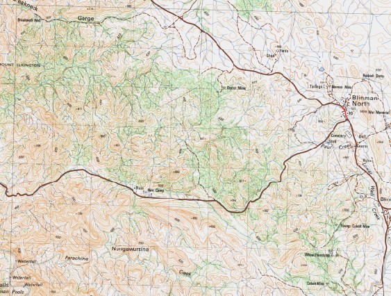 Blinman 1 50 000 Topographic Map South Australia Maps Books Travel 