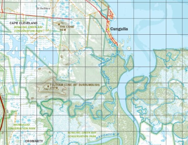 Bowling Green Bay 100,000 Topographic Map
