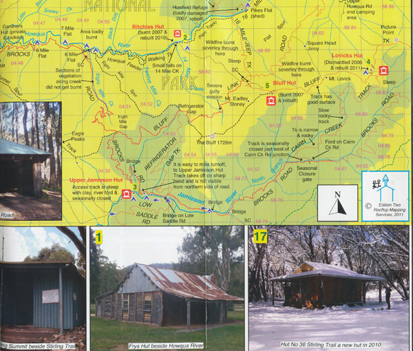 Bush Huts Around Mansfield Map Rooftop - Image 3