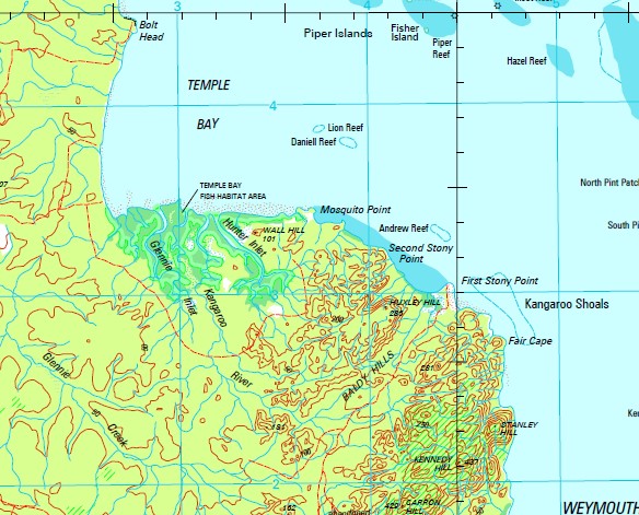 Cape Weymouth 1-250,000 Topographic Map