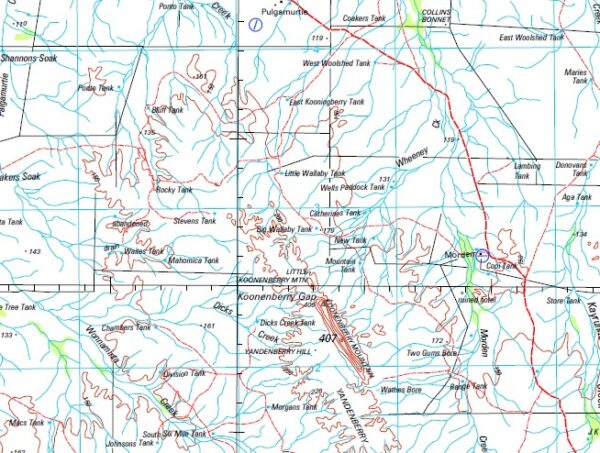 Cobham Lake 1-250,000 Topographic Map