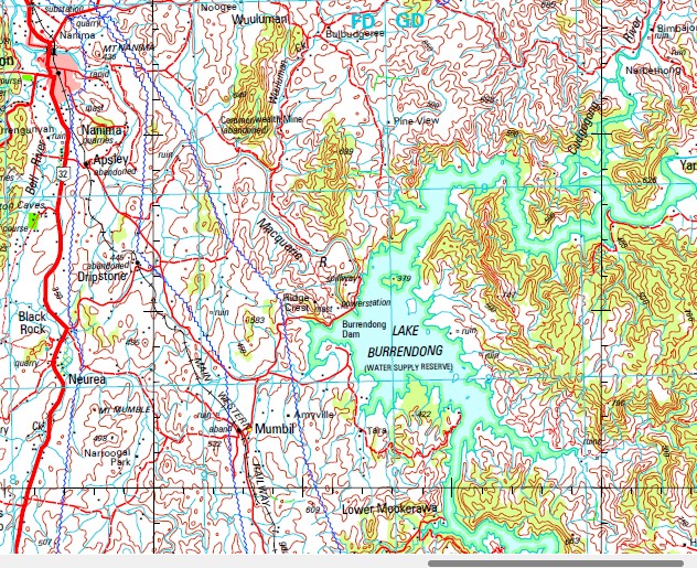 Dubbo 1250,000 Topographic Map Maps, Books & Travel Guides