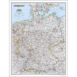 Germany National Geographic Laminated