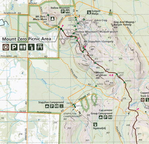 Grampians Peaks Trail Map Set Paper and Laminated - Maps, Books 