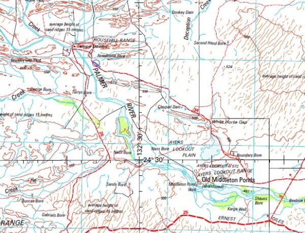 Henbury 1-250,000 Topographic Map GA - Image 2