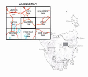 Hummocky 1-50,000 Topographic Map Tasmap - Maps, Books & Travel Guides