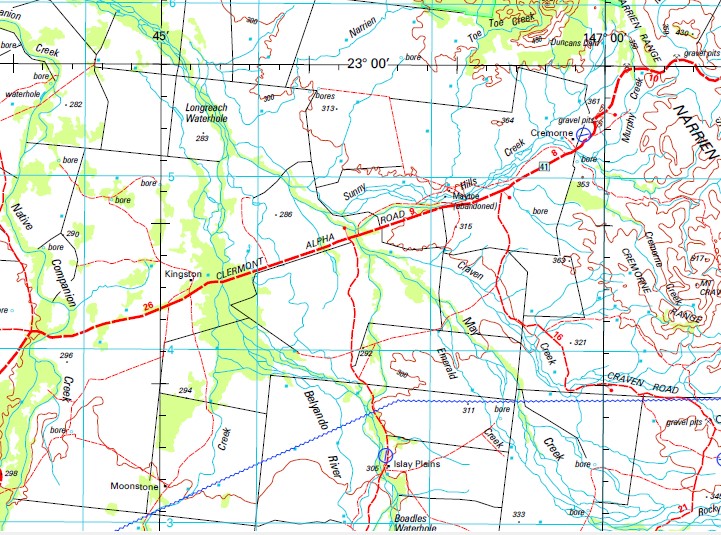 Jericho 1250,000 Topographic Map Maps, Books & Travel Guides