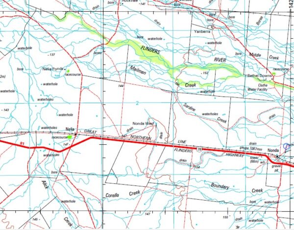 Julia Creek 1-250,000 Topographic Map - Image 2