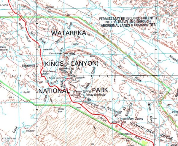 Lake Amadeus 1-250,000 Topographic Map GA - Image 2