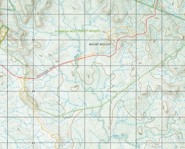 Mareba 1-50,000 Queensland Topographic Map