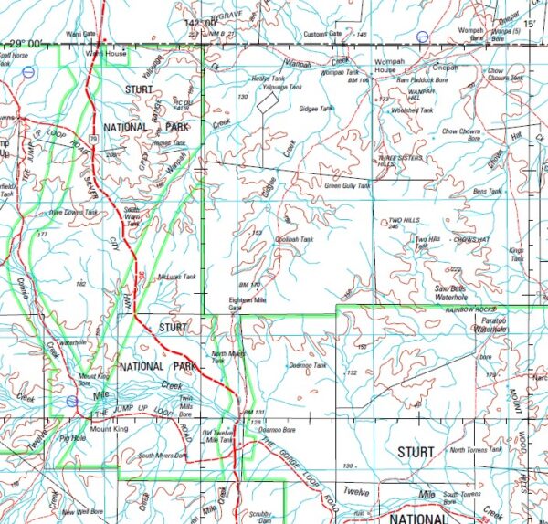 Milparinka 1-250,000 Topographic Map - Image 2