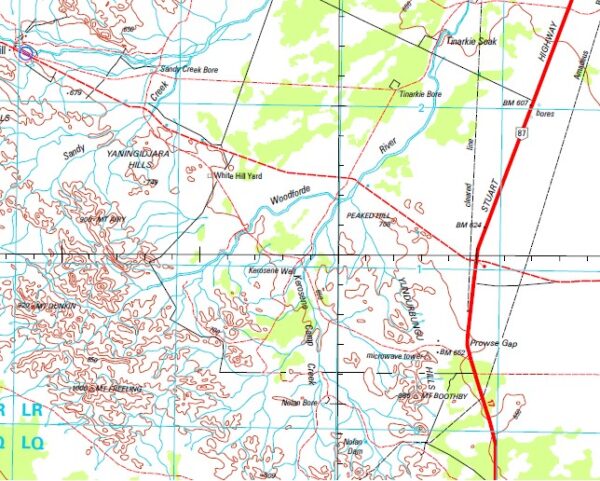 Napperby 1-250,000 Topographic Map