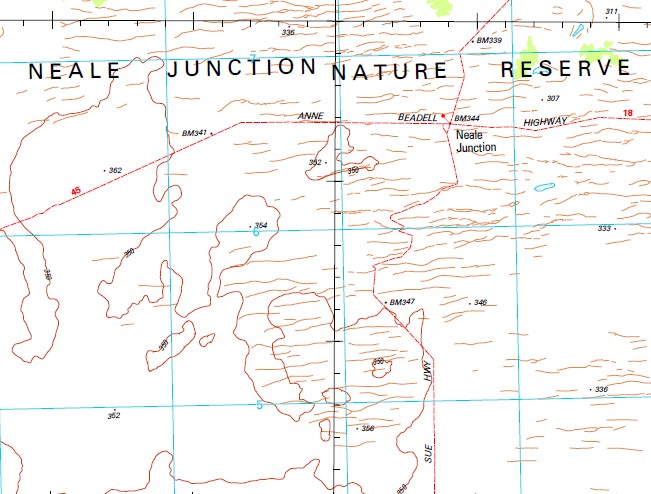 Neal Rd Scale Direction Map Neale 1-250,000 Topographic Map - Maps, Books & Travel Guides