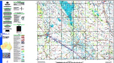 Nyngan 1-250,000 Topographic Map - Image 2