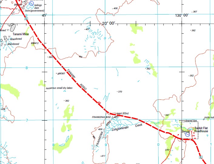 Tanami 1-250,000 Topographic Map - Image 2