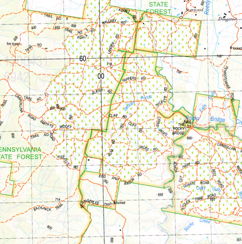 Abercrombie 1-50,000 NSW Topographic Map