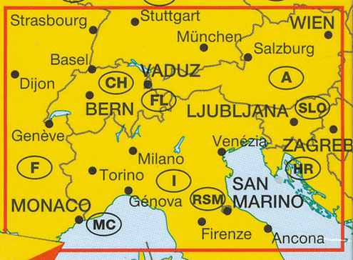 Alps Map Marco Polo (Europe) - Image 3
