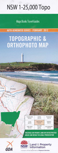 Oberne 1-25,000 NSW Topographic Map