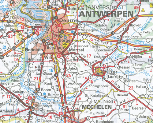 Benelux Map 714 Michelin - Image 2