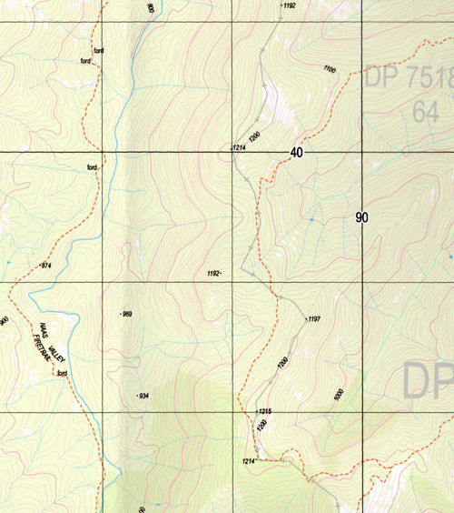 Colinton 1-25,000 NSW Topographic Map