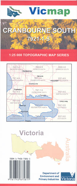 Cranbourne South 1-25,000 Vicmap - Maps, Books & Travel Guides