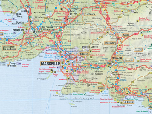 French Riviera Provence Map Insight Travel Map - Maps, Books & Travel ...