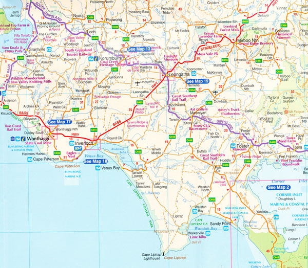 Gippsland Discovery Map RACV Maps, Books & Travel Guides