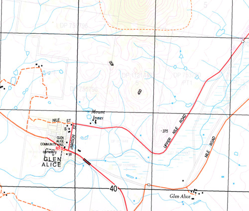 Glen Alice 1-25,000 NSW Topographic Map