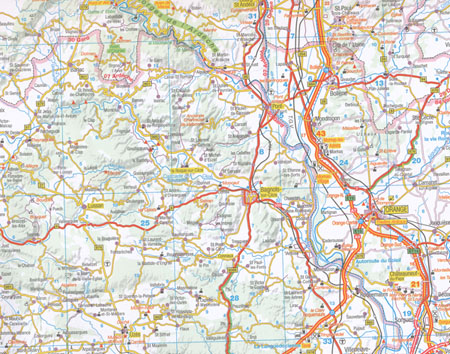 Languedoc Roussillon Auvergne Map Marco Polo - Image 2