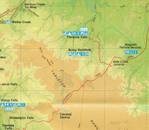 litchfield tourist park map