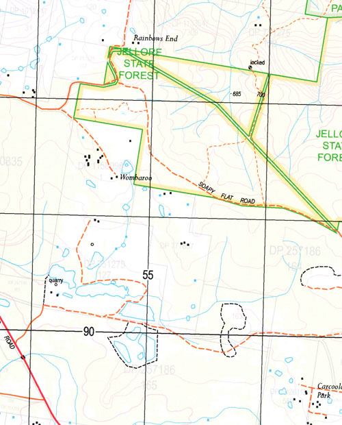 Mittagong 125,000 NSW Topographic Map Maps, Books & Travel Guides