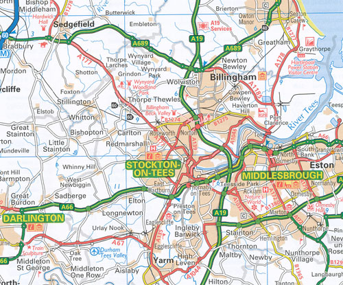 Northern England Map AA - Maps, Books & Travel Guides