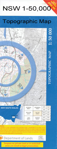 Tenandra 1-50000 NSW Topographic Map