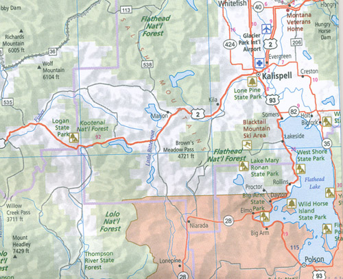 USA Pacific Northwest Map 1 Hallwag - Image 2