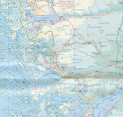 Patagonia Terra del Fuego Map ITMB - Image 2