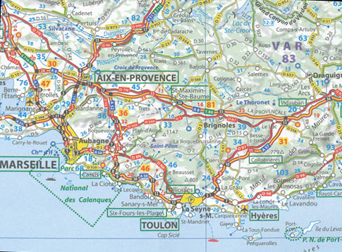 Southern France Map 725 Michelin 2013 - Maps, Books & Travel Guides