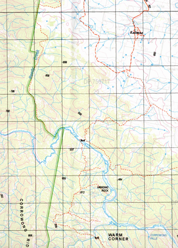 Tombong 1-50,000 NSW Topographic Map
