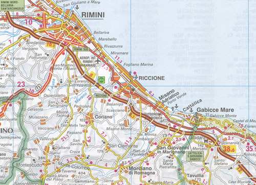 Umbria and Marche Map ITMB - Image 2