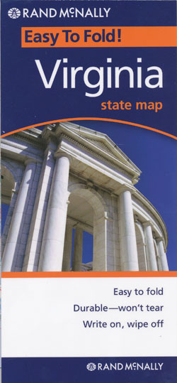 Virginia Map Rand McNally Laminated