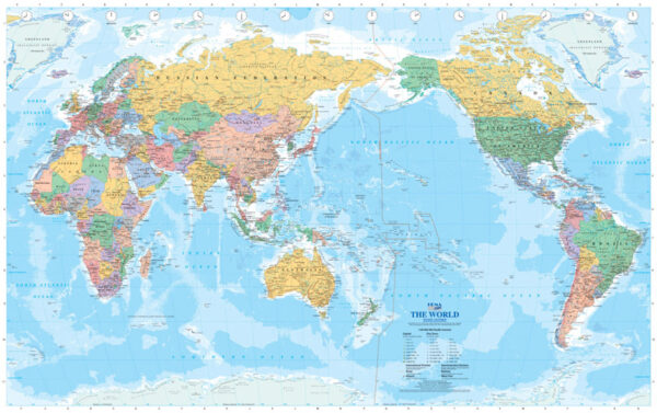 World Supermap Hema Laminated