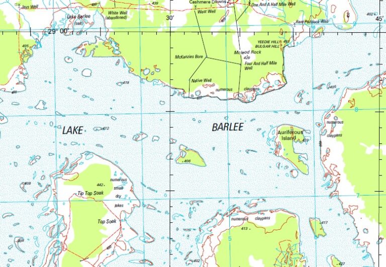 Barlee 1-250,000 Topographic Map GA - Maps, Books & Travel Guides