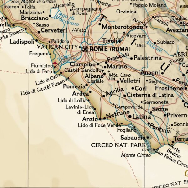 Italy Map National Geographic Antique Paper - Image 2